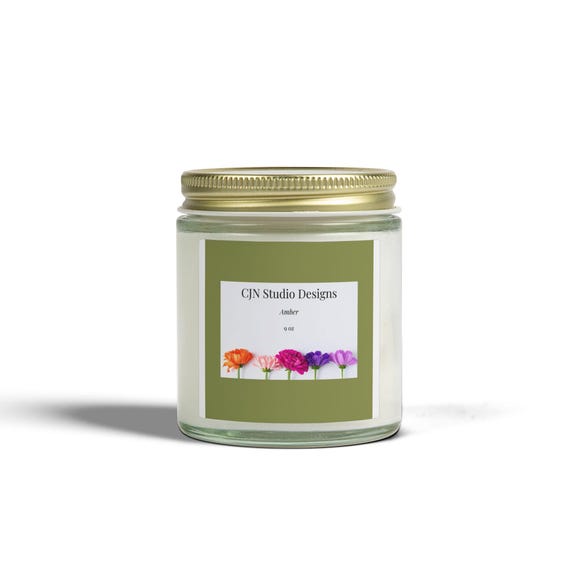 Apricot Coconut Scented Candle Jar | 4oz or 9oz Soy Blend