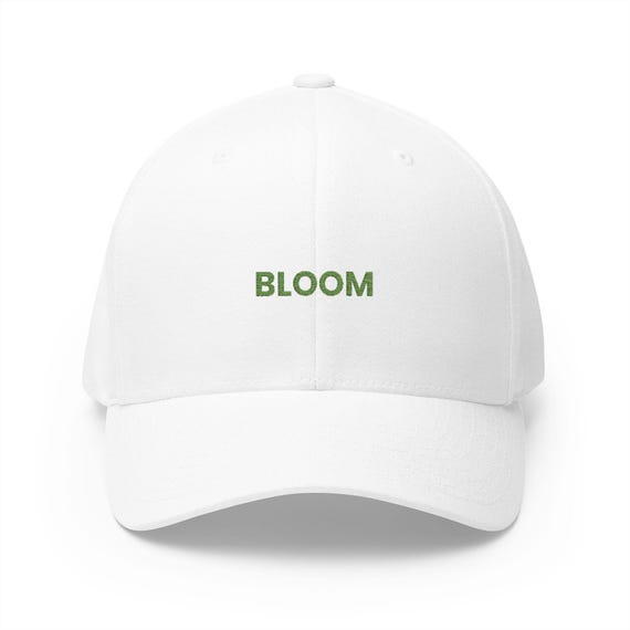 BLOOM Embroidered Baseball Cap, Minimalist Spring Style