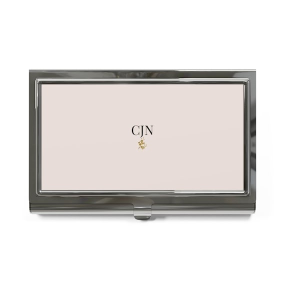 Sleek Metal Business Card Holder | Minimalist Professional Case