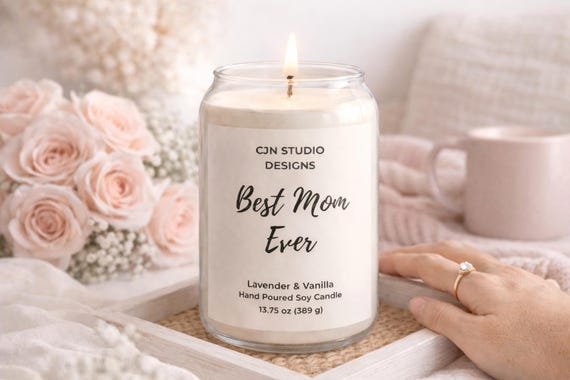 Mom Ever Vanilla Bean Soy Candle | 13.75oz Gift
