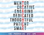 Teacherlife svg Teacher SVG Mentor teacher quotes svg teacher sayings svg print decal cut files Cricut Instant Download vector SVG png dxf