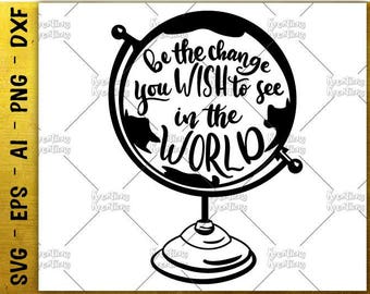 Download Globe Atlas Svg Etsy