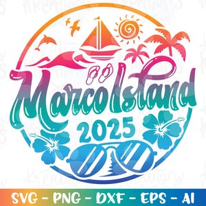 Sommer Strand Emblem Sommer Strand Emblem Golf Florida Urlaub Druck Aufkleber Eisen auf Schnittdatei Silhouette Cricut Kamee Download Vektor PNG