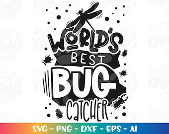 Cricut Silhouette Cut files Kids that loved Bugs Commercial Use Tshirt Design Insects SVG,Kids Professions SVG Future Entomologist SVG