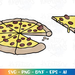 Hele pizza clipart en één pizza slice SVG papa baby bijpassende shirts schattige grote kleine pizza pasgeboren gesneden bestand Cricut silhouet downloaden png