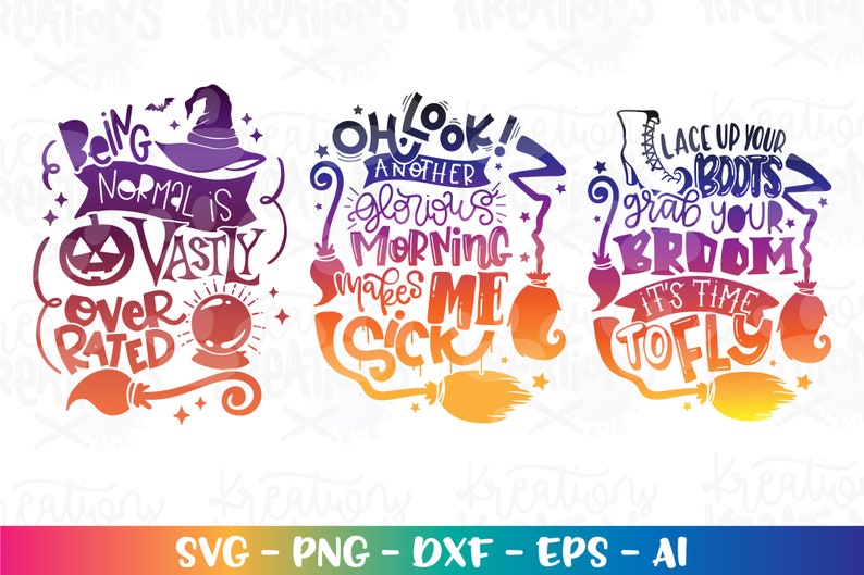 Halloween Bundle Svg Witch Quote Sayings Funny Hocus Pocus 21 Designs ...