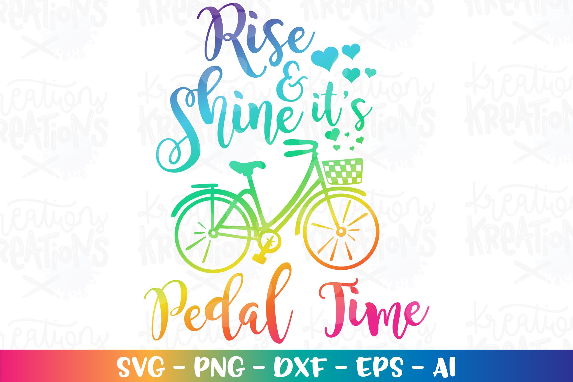 Rise and Shine It's Pedal Time Svg Cycling Bicycle Iron on Etsy UK