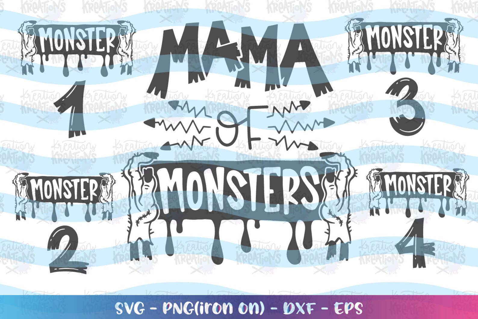 Download Halloween SVG Mama of Monsters svg matching shirts Monster | Etsy