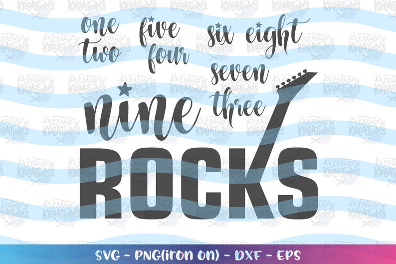 Download Nine Rocks svg guitar music t shirt design svg kids svg ...