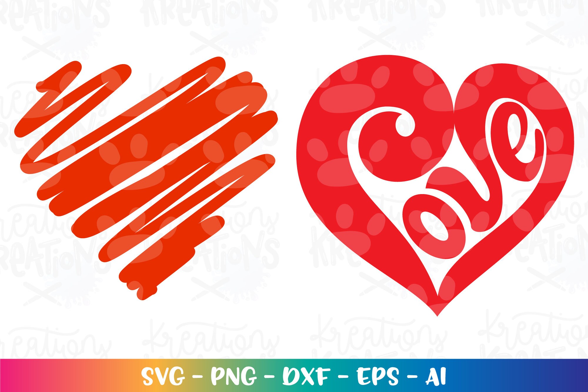 Scribble Heart Svg Love Heart Shape Valentines Day Romance Etsy