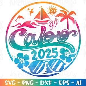 Cabo svg Summer Beach emblem svg family friends cousin print decal iron on cut file silhouette cricut cameo instant download vector png