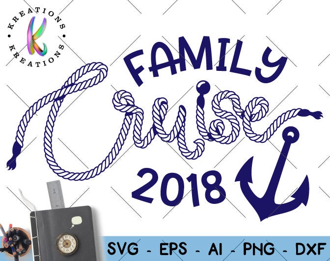 Download Family Cruise svg Cruise rope hand drawn svg rope letters | Etsy