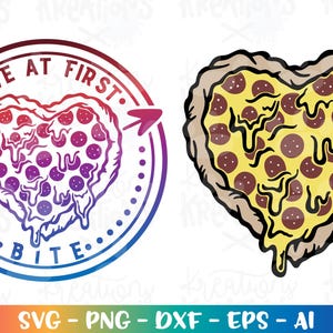 Pizza é meu dia dos namorados svg Pizza coração fofo Pizza Bite citação amor pizza citação impressão ferro em corte Arquivos Cricut Silhueta Baixar vetor dxf