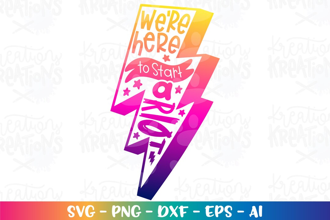 We're Here to Start a RIOT Svg Cheer Dance Gymnast Ballerina Cut File ...