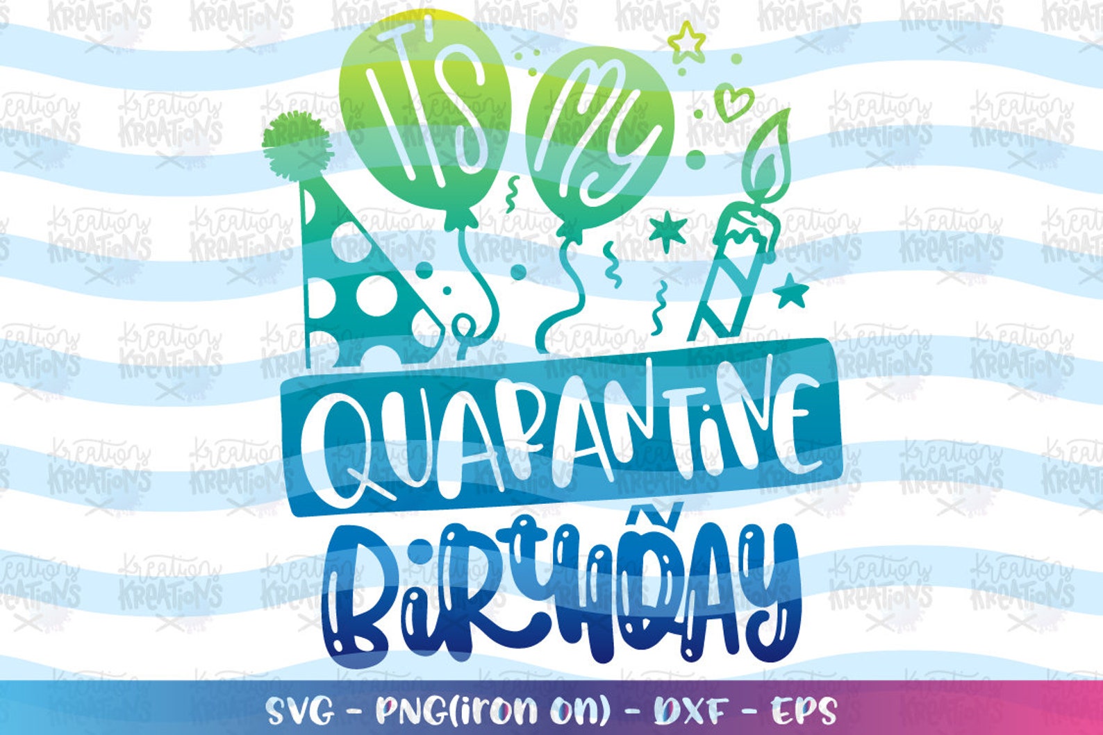 Download It's my Quarantine Birthday svg stay home birthday | Etsy
