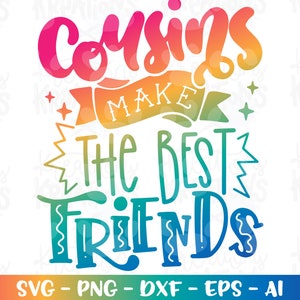 Primos fazem os melhores amigos SVG primo svg ferro para impressão em arquivos de corte Cricut Silhouette Download instantâneo vetor SVG png eps dxf