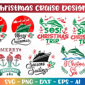 7 Merry Cruisemas Seasons Sailings svg 7 Merry Cruisemas Seasons Sailings Clipart Aufbügeln Schnittdatei Silhouette Cricut Cameo Download Vektor png