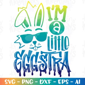 I'm a little Egg-stras svg lustiger Osterhase 90er Jahre Graffiti Pop Rap Design Bügelbild Printdatei Cricut Silhouette Download Vektor png