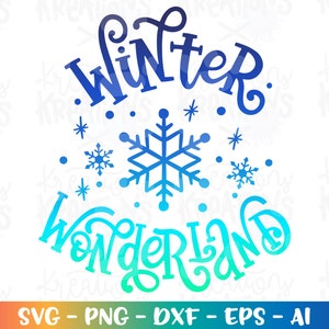 Winter Wonderland svg Christmas Snowflakes Winter iron on print cut files silhouette cricut cameo download vector svg png Sublimation