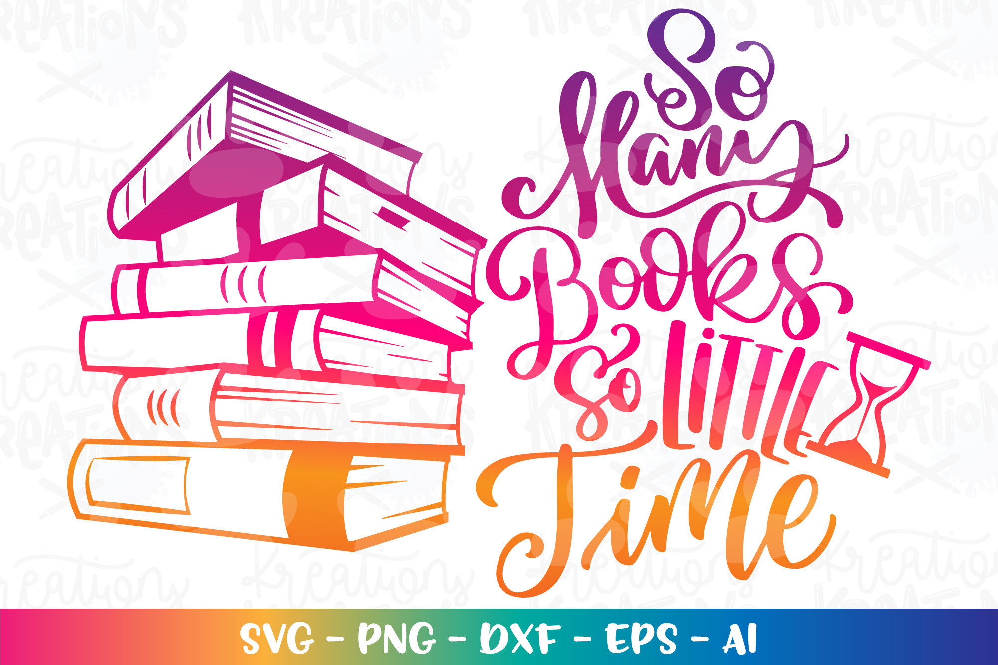 So Many Books so Little Time SVG Book Quotes Saying Hand Drawn Etsy UK