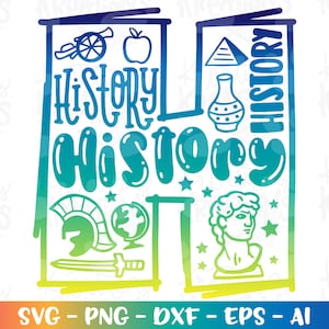 De volta às aulas svg História crianças fofas Professor Escola mão desenhada impressão cor ferro em arquivo cortado silhueta cricut download sublimação