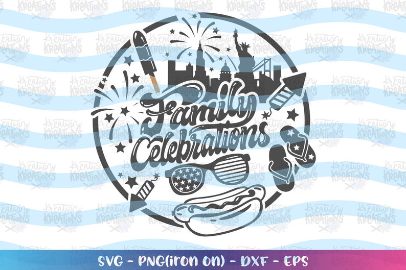 Download Family Celebrations svg Custom Family Names svg 4th of July | Etsy