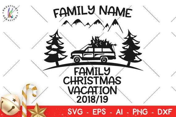 Download Family Christmas Trip svg Family Vacation Car Van Truck ...