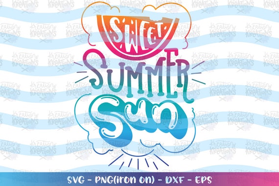Download Sweet Summer Sun Svg Hand Drawn Svg Summer Svg Watermelon Etsy