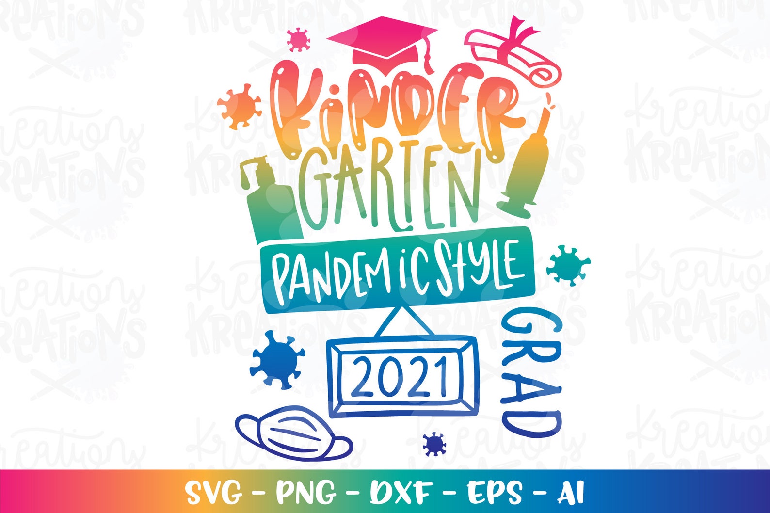 Download Kindergarten graduate SVG Kinder Garten 2021 graduation | Etsy
