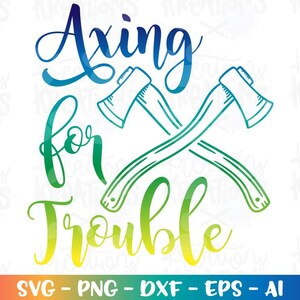 Eliminare i guai SVG mamma giochi di parole divertenti disegnati a mano svg mamma di ragazzi ragazze file di stampa taglio Cricut Silhouette Scarica vettore png dxf Sublimazione