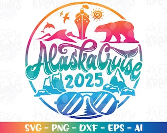 ALASKA trip svg Alaska cruise ship polar bear Ice caps shirt pritn iron on iron on cut file silhouette cricut cameodownload vector png
