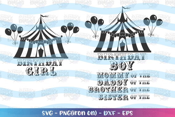 Download Circus Theme Svg Circus Clipart Birthday Boy Birthday Girl Etsy