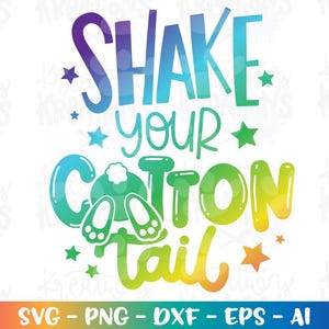 Agite seu rabo de algodão SVG Páscoa Menina fofa menino Recém-nascido citação Grávida Feliz Páscoa arquivo de corte para impressão ferro em Cricut Silhouette Download