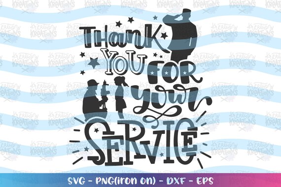 Download Thank You For Your Service Svg Memorial Day Svg Father S Etsy