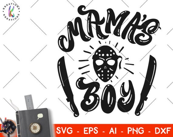 Download Halloween SVG Hand lettered svg Hand drawn svg Mama's Boy | Etsy