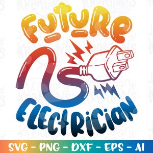 Zukünftiger Elektriker svg niedlicher Elektriker Baby neu geboren Kinder Druck geschnitten Datei Silhouette Cricut Cameo Download Vektor png Sublimation