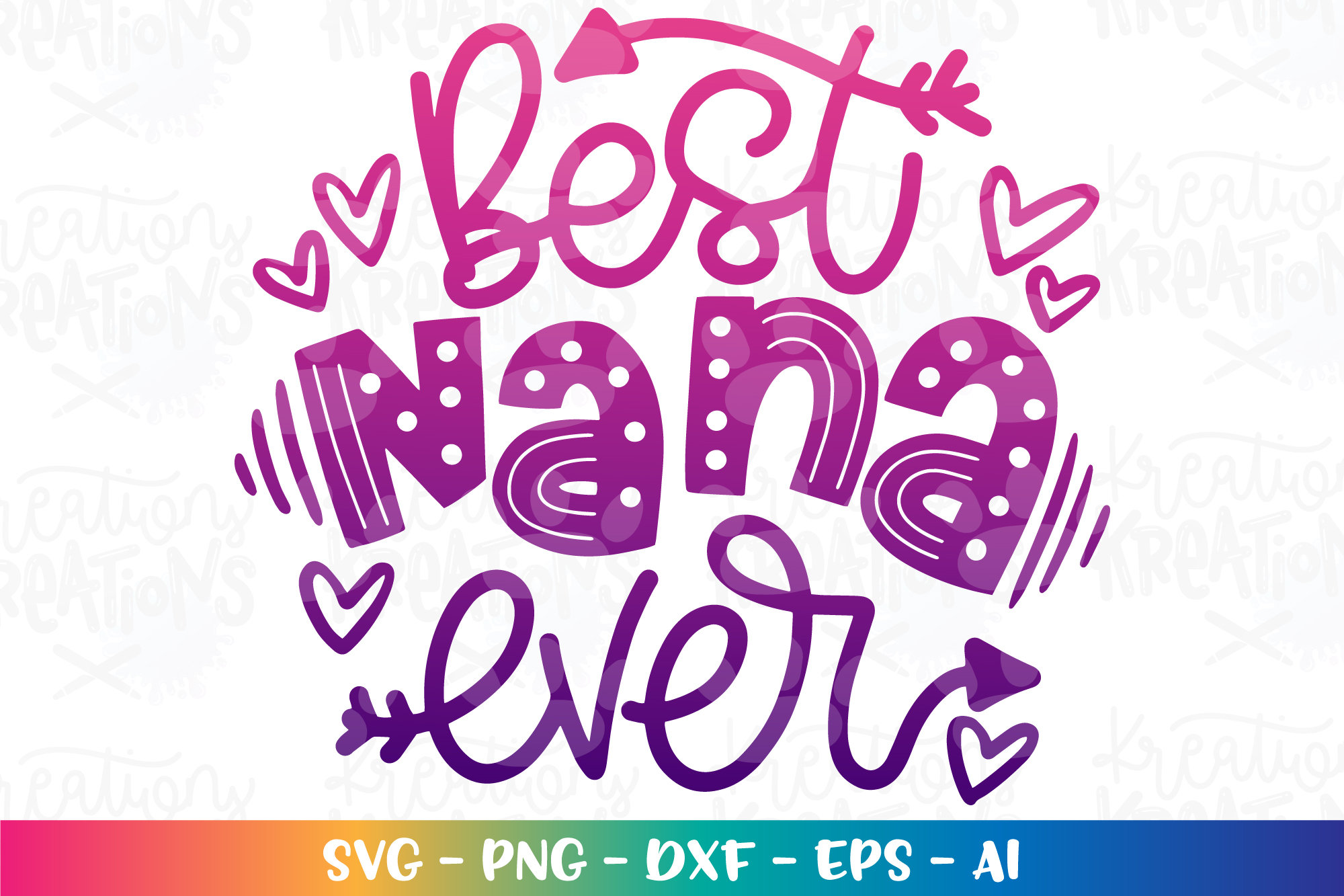 Best Nana Ever Svg Mother's Day SVG Hand Drawn Flourish Svg Gift
