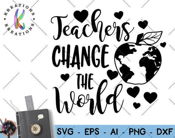 Download Teachers change the world SVG Atlas globe SVG apple world ...