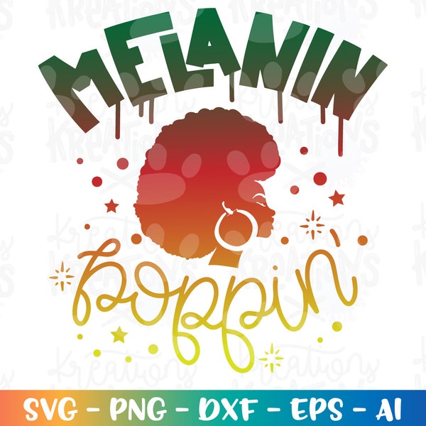 Melanin Poppin Png Clipart - Etsy