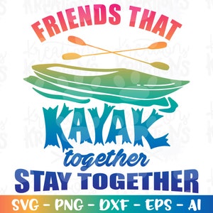Kayak Schneidedatei Silhouette Cricut Cameo Sofort-Download Vektor-Svg png eps
