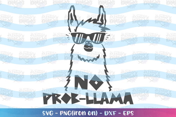 Download Free Llama Svg Hand Drawn Llama Clipart Svg No Prob Llama Iron On Etsy SVG Cut Files