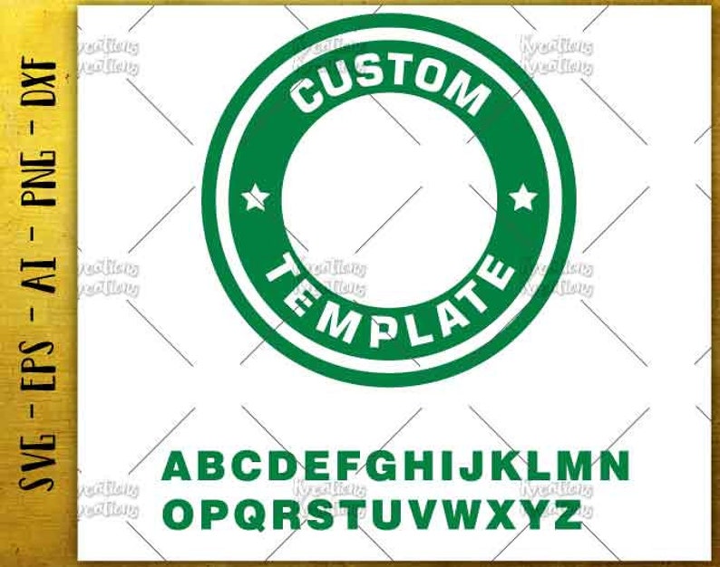 Customized Coffee Logo Starbucks Svg Template Svg Cutting Etsy