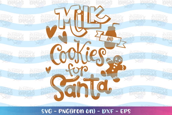 Download Milk And Cookies For Santa Svg Hand Lettered Hand Drawn Svg Etsy 3D SVG Files Ideas | SVG, Paper Crafts, SVG File