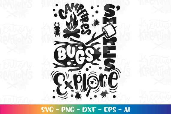 Download Camp Fires S Mores Bugs Explore Svg Camping Kids Shirt Etsy