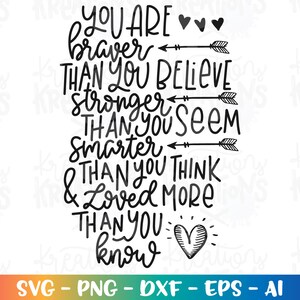 Hand Drawn svg Hand Lettered svg motivational quote print deca digitl cut file silhouette cricut studio  download vector art svg eps png dxf