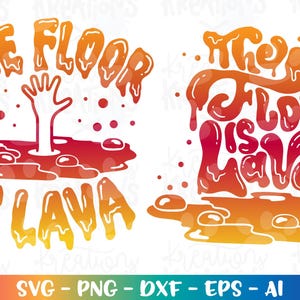 Der Boden ist Lava SVG Kinder lustiges shirt design Lava Jungen Mädchen Zitat svg Druck Eisen auf Schnittdateien Cricut Silhouette Vektor dxf Png Sublimation