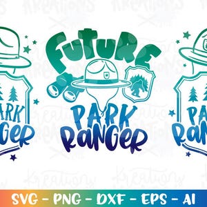 Park Ranger svg Junior Park Ranger Future park ranger camping forest mountains kids cute print iron on cut files cricut download vector png
