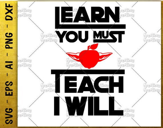 Download Teacher life svg Learn you must teach I will SVG hand drawn | Etsy