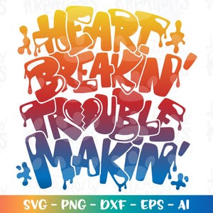 No soy un Playa, solo aplasto mucho svg Rompecorazones, alborotador, Día de San Valentín, grafiti, niños, impresión, plancha, corte, archivo Descargar png dxf imagen 4