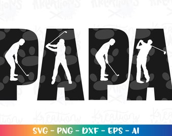Grandfather SVG Father's day gift shirt svg golf decal print shirt svg cut cuttable files Cricut Silhouette Instant Download SVG png eps dxf
